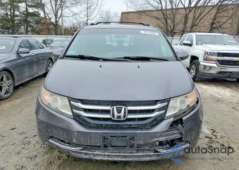 2014 Honda Odyssey Ex z USA, uszkodzony, nr VIN 5FNRL5H40EB053714